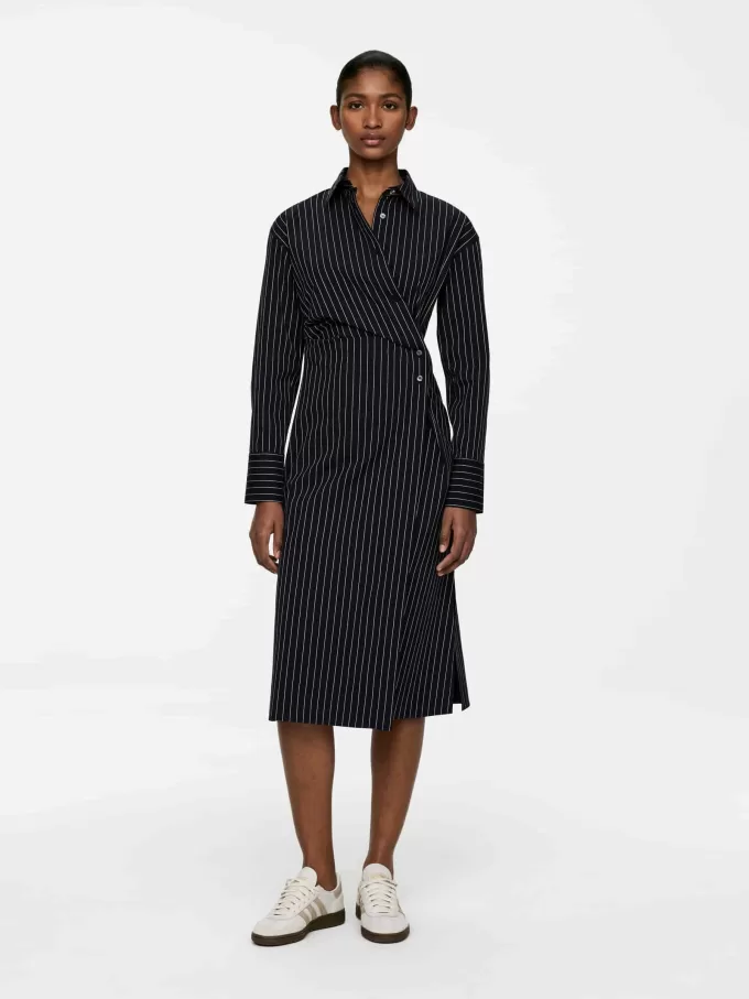 Vestido midi cruzado