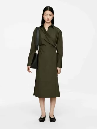 Vestido midi cruzado