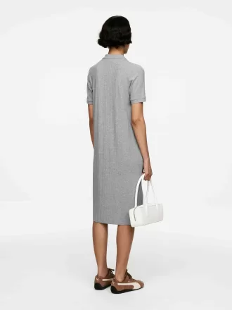 Vestido polo de punto de canalé