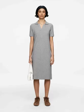 Vestido polo de punto de canalé