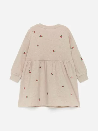 Vestido sudadera bordado