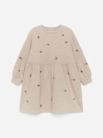 Vestido sudadera bordado