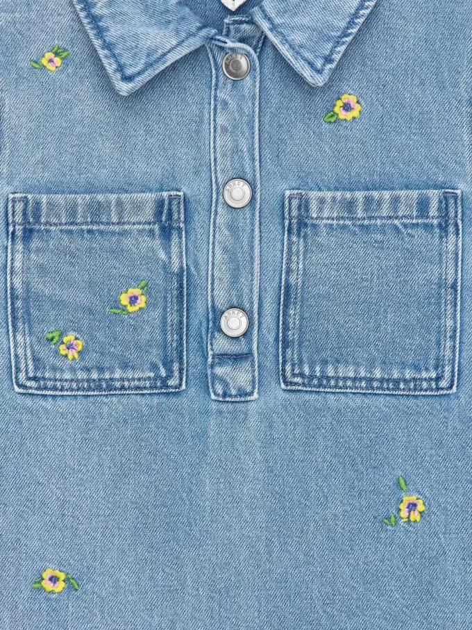 Vestido vaquero bordado Vestido vaquero bordado