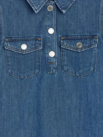 Vestido vaquero de algodón