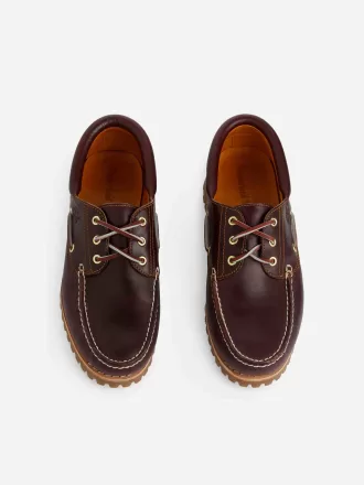 Zapato náutico cosido a mano con 3 ojales Timberland