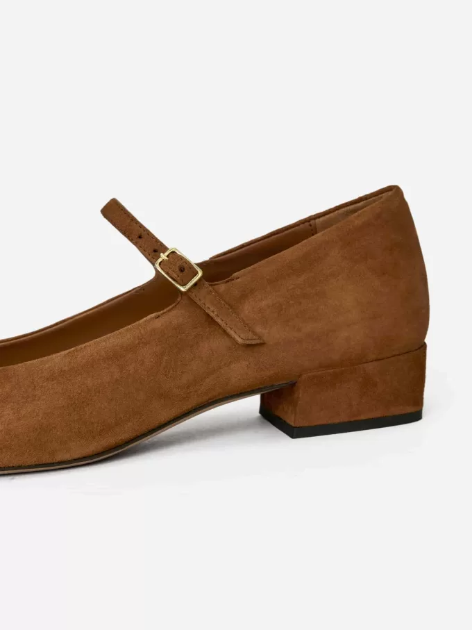 Zapatos de tacón Mary Jane de ante Zapatos de tacón Mary Jane de ante